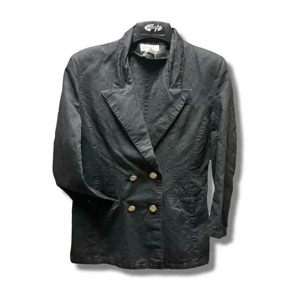 Jennifer Eden Jackets & Blazers - Jennifer Eden Women's Double Breasted Blazer Jacket Black Size 12